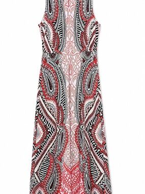CB Established 1962 Women’s Size 12 Sleeveless Printed Maxi Dress